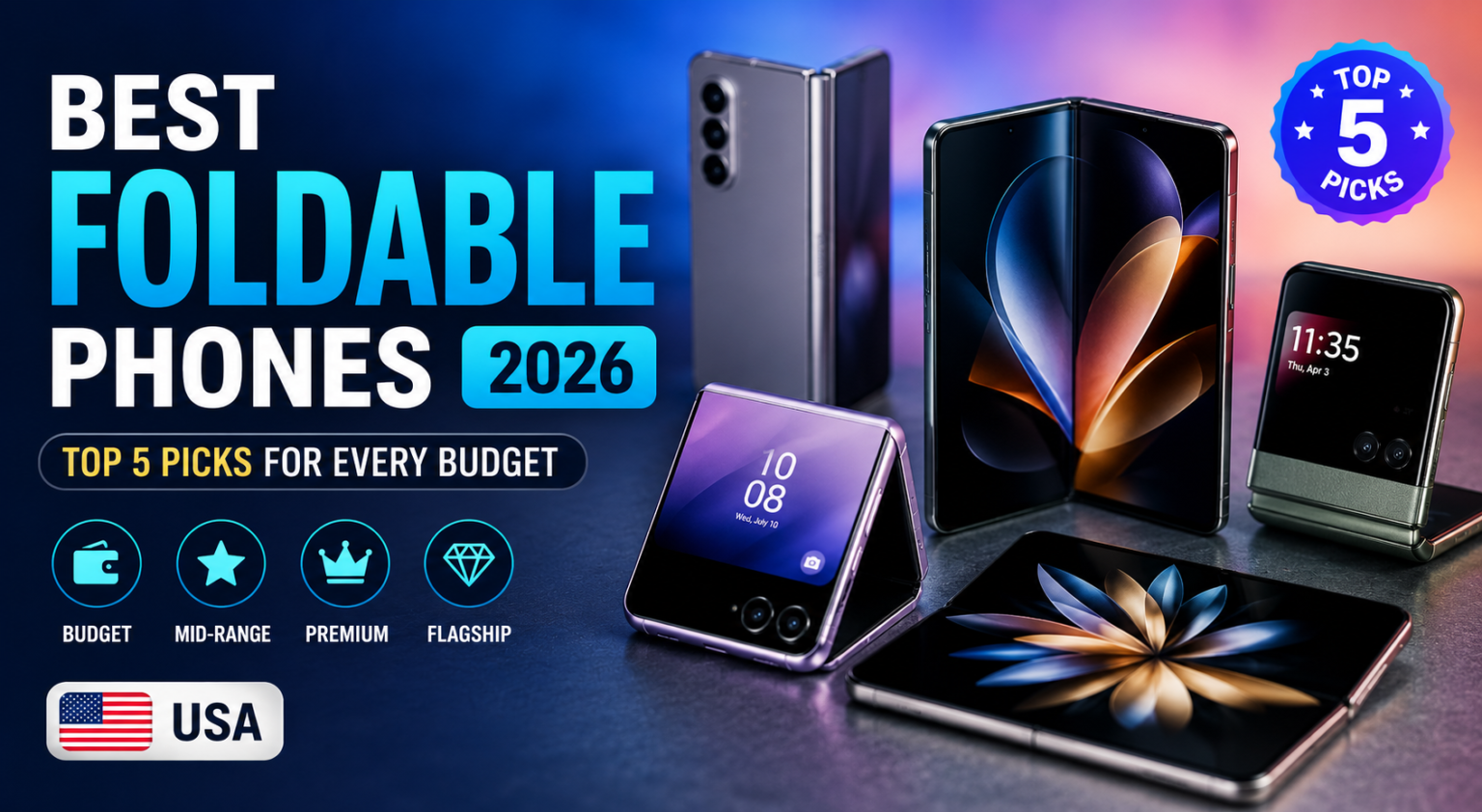 Best Foldable Phones 2026: Top 5 Picks for Every Budget (USA)