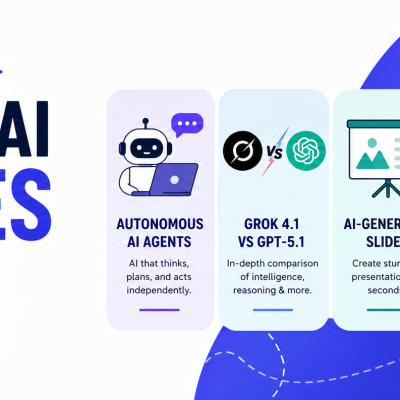 Agentic AI updates showing autonomous AI agents, Grok 4.1 vs GPT-5.1 comparison
